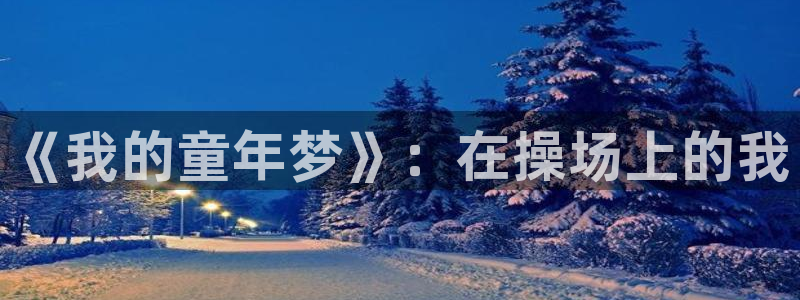 下载风速体育：《我的童年梦》：在操场上的我