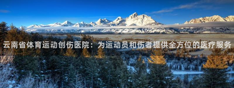 风速体育下载：云南省体育运动创伤医院：为运动员和伤者提供全方位的医疗服务